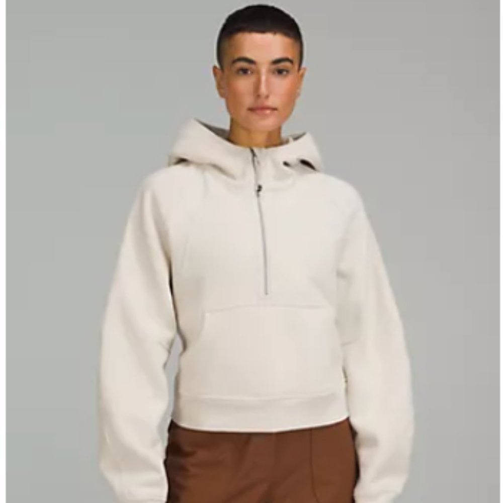 Lululemon Scuba Oversized Half-Zip Hoodie - Natural Ivory